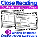Close Reading Comprehension Note taking Writing Response W