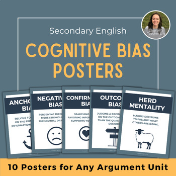 Preview of 10 Cognitive Bias Posters - Use With Any Argument Unit!