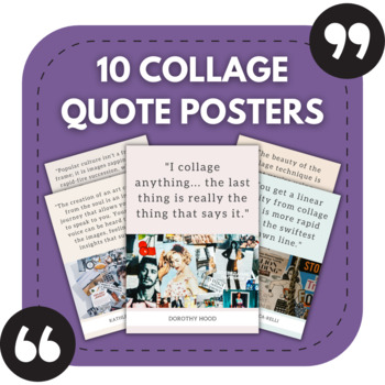 Preview of 10 Collage Art Bulletin Board Posters | Art Classroom Decor