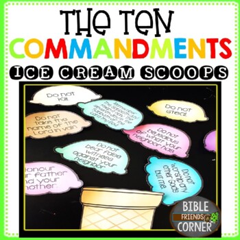 Preview of 10 Commandments- Ice Cream Scoops