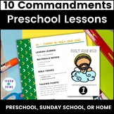 10 Commandments Activities and Lessons for Preschool & Sun