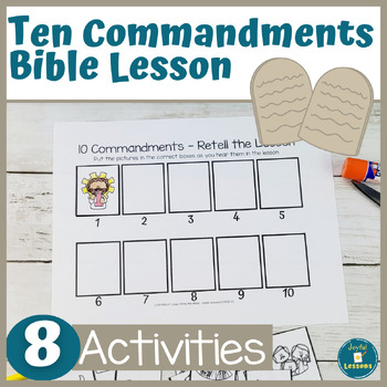 10 Commandments Bible Lesson Hands-On Activities to Learn the Ten ...
