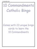 10 Commandments Bingo