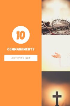 Preview of 10 Commandments (Catholic) Activity Set
