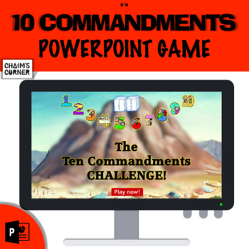 Preview of Shavuos 10 Commandments PowerPoint Game