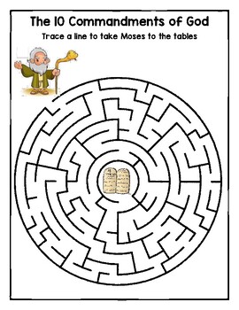 Ten Commandments Maze