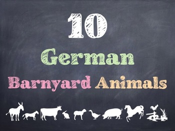 10 Common German Barnyard Animals PowerPoint by Sunny Side Up Resources