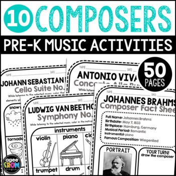 Preview of 10 Composer Study Pack