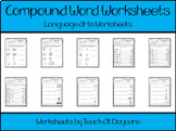 10 Compound Words Worksheets.  K-1st Grade Literacy Worksheets.