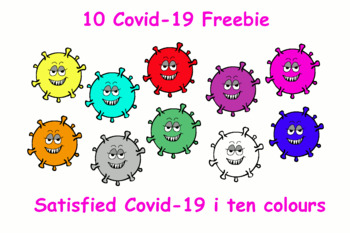 Preview of 10 Covid-19 clip-art Freebie