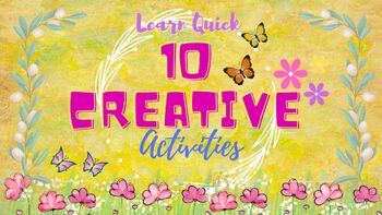 Preview of 10 Creative Activities for Quick Learning  -  Grade 1