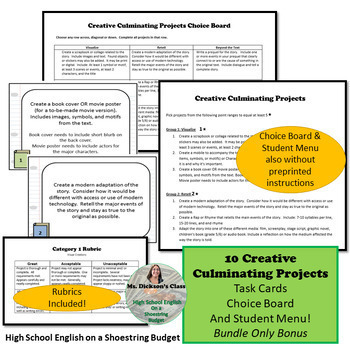 culminating project ideas for seniors