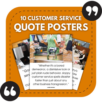 Preview of 10 Customer Service Posters | Business & Career Education Bulletin Boards