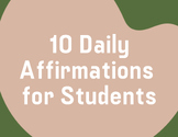 10 Daily Affirmations for Students