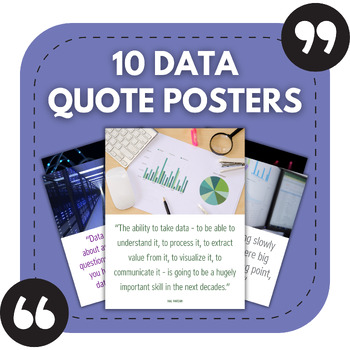 Preview of 10 Data Posters | Technology Bulletin Boards | Computer Science Decor