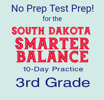 Preview of 10-Day 3rd Grade Math South Dakota Smarter Balanced Test Prep / Math Review