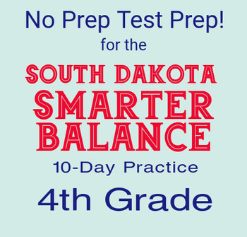 Preview of 10-Day 4th Grade Math South Dakota Smarter Balanced Test Prep and Math Review