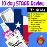 10 Day Math STAAR Review 7th Grade (18 full products)