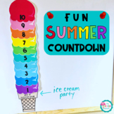 Fun End of Year Ice Cream Summer Countdown {Freebie}