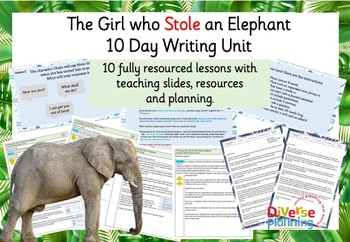 Preview of 10 Day Writing Unit: The Girl Who Stole an Elephant