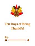 10 Days of Being Thankful- EDITABLE!