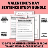 10 Days of Valentine's Day Mentor Text Sentence Study BUNDLE