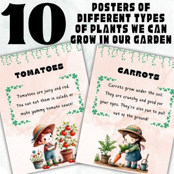 Preview of 10 Different Types of Plants We Can Grow in Our Garden On earth day for kids