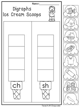 digraph worksheets for kindergarten teaching resources tpt