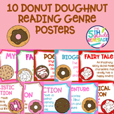 10 Donut Doughnut Themed Reading Genre Posters