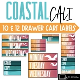 10 Drawer Cart Editable Labels Coastal Cali 12 Drawer Cart