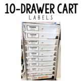 10-Drawer Cart Labels