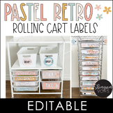 10 Drawer Cart Labels Editable and Essex Rolling Cart Labe