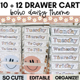 10 Drawer Cart Labels | Rolling Cart Labels | 12 Drawer Ca