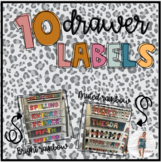 10 Drawer Labels