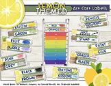 10 Drawer Rolling Cart Labels | Lemon Theme Art Cart Label