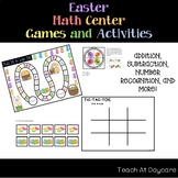 10 Easter themed Kindergarten Math Center Games and Activities.
