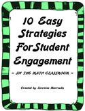10 Easy Strategies for Student Engagement in the Math Classroom