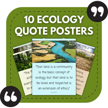 Preview of 10 Ecology Bulletin Board Posters | Environmental & Earth Sciences Decor
