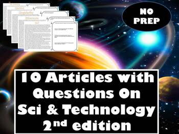 Preview of 10 Engaging Science & Tech Articles with Questions and a Answer Key! 2nd Edition