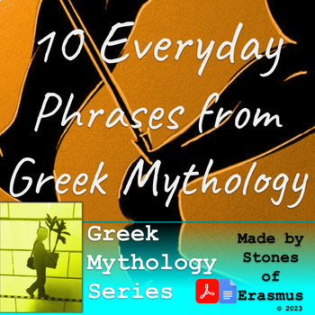 Preview of 10 Everyday Words and Phrases in Greek Mythology: Explore Greek Influence