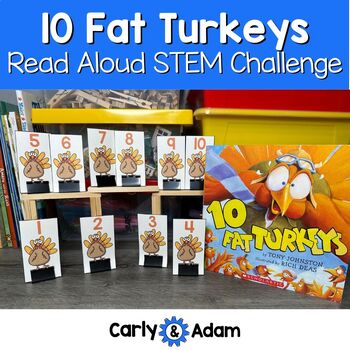 Preview of 10 Fat Turkeys Thanksgiving READ ALOUD STEM™ Activity