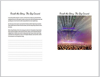 Preview of 10 "Finish the Story" + Picture Prompt Creative Writing Exercises! PART ONE!