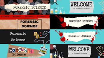 Preview of 10 Forensic Science Google Classroom Banners
