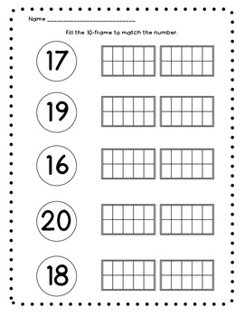 10 frame fun activities for kcc4 and 5 by stacy riddle tpt