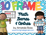 10 Frames: Math Centres & Partner Games {Editable Text}
