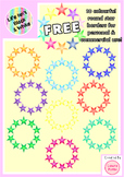 10 Free Colorful Round Star Borders for Commercial & Perso