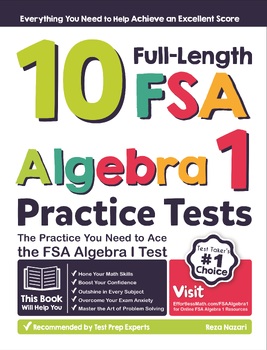 Preview of 10 Full Length FSA Algebra I Practice Tests