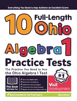 Preview of 10 Full Length Ohio Algebra I Practice Tests