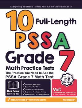 Preview of 10 Full Length PSSA Grade 7 Math Practice Tests