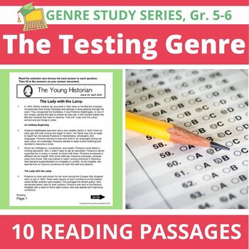 Preview of 10 Full-Length Reading Passages Based on STAAR Test, CC&TEKS Aligned, Grades 5-6